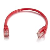 3ft Red Cat5e UTP Patch Cable Molded Snagless