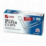 Acco(R) Premium Silverette Paper Clips, Jumbo, Box Of 100