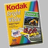 Kodak Bright White Inkjet Paper, 8 1/2in. x 11in. Letter, 24 Lb., 108+ Brightness, Ream Of 500 Sheets