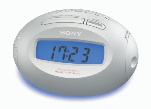 Sony ICF-C743 Uhrenradio silber