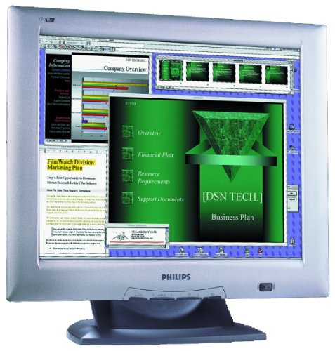Projektoren: Philips 170B2Y 17 Zoll LCD-Monitor silber