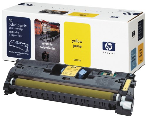 Heimkinosysteme: Hewlett Packard C9702A Druckkassette, gelb (bis zu 4000 Seiten bei 5% Deckung)