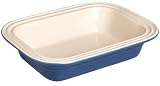Le Creuset Stoneware 7 by 10-Inch Deep Dish Baker, Blue