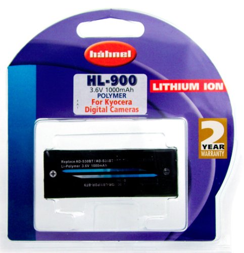 Heimkinosysteme: H�hnel HL-900 3,6V 900mAh Li-Ion Ersatzakku Typ Kyocera BP-900 f�r Finecam S3, S3L, S3R, S3X, S4, S5, S5R