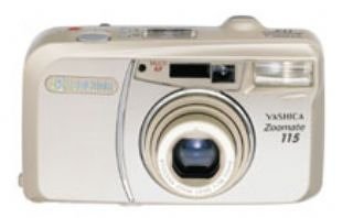 Rohlinge: Yashica Zoomate 115 Data mitTasche, champagner