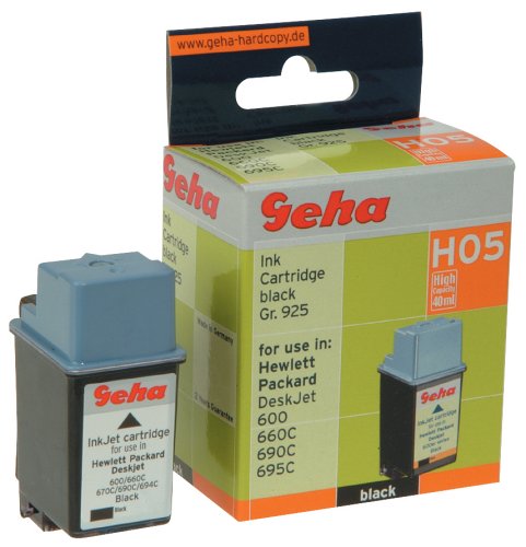 Handys ohne Vertrag: Geha Druckkopf f. HP DeskJet 350C, 350Cbi, 600er Serie OfficeJet 500, 590, 625, 635, 700, 710, 725 DeskWriter 600, 660C, 670C 40 ml Gruppe 925 schwarz