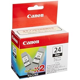 【クリックで詳細表示】Canon インクタンク BCI-24 ブラック (2個パック)