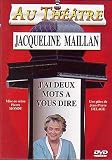 DVD J'ai 2 mots � vous dire, film DVD J'ai 2 mots � vous dire
