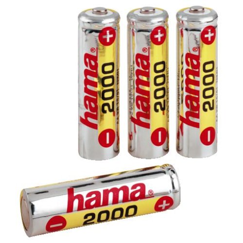 Heimkinosysteme: Hama NiMH-Akku "Mignon AA" (2000mAh) 4er Pack