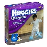 Huggies Overnites Diapers Step 5, Jumbo Pack (27 Diapers)