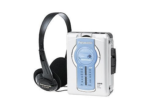 Projektoren: Panasonic RQ-V77E-S tragbarer Kassettenspieler mit Radio silber