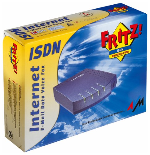 Elektronik und Foto: AVM FRITZ!Card USB V2.1 externes ISDN-Modem f�r den USB-Anschluss