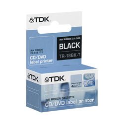 TV Ger&auml;te: TDK schwarzes Farbband f�r TDK-Etikettendrucker