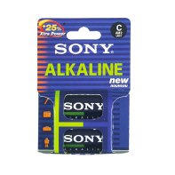 Festplatten: Sony AM-2E 1,5V Alkaline Baby Batterie, C/LR14, 2er Pack