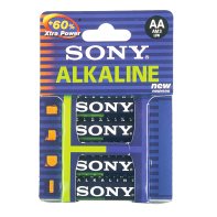 Festplatten: Sony AM-3E 1,5V Alkaline Mignon Batterie, AA/LR3, 4er Pack