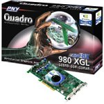 Projektoren: PNY QUADRO4 980 XGL 128 MB DDR AGP, DVI, TV-Out Grafikkarte