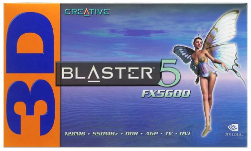 Camcorder: Creative 3D-Blaster GeForce FX5600 Grafikkarte, 128MB DDR, DVI, TV-Out