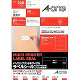エーワン パソコンプリンタ&ワープロラベル NEC文豪シリーズタイプ2列用 A4判 12面 20シート(240片) 28171