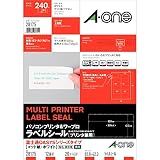 エーワン パソコンプリンタ&ワープロラベル 富士通OASYSシリーズタイプ A4判 12面 20シート(240片) 28175