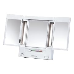 Jerdon JGL9W 5X Magnification Tri-fold Lighted Mirror