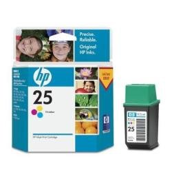 Heimkinosysteme: HP T920C Patrone Nr.25 19.5ml Tinte farbig 150S DeskJet 310/320/400/420C/500C/550C/560C