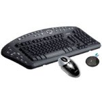 NoteBook: NEOLEC Wireless Desktop Office Tastatur schnurlos 105 Tasten MS W95 D +Maus, 33 Tasten Schwarz