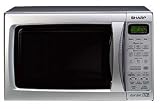 Sharp R654SLM Compact Silver 18L 800W/1000W Touch Control Grill Microwave