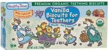 Teething Biscuits, Vanilla, Soy/Dairy Free, Organic, 6 oz