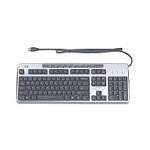 Heimkinosysteme: HP Easy Access Keyboard Tastatur USB 105 Tasten MS WXP UK f�r Evo D300 D500 Carbonite-Silber