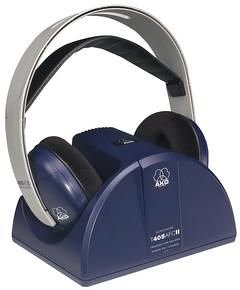 Elektronik und Foto: AKG K 455 UHF Funk analog Kopfh�rer