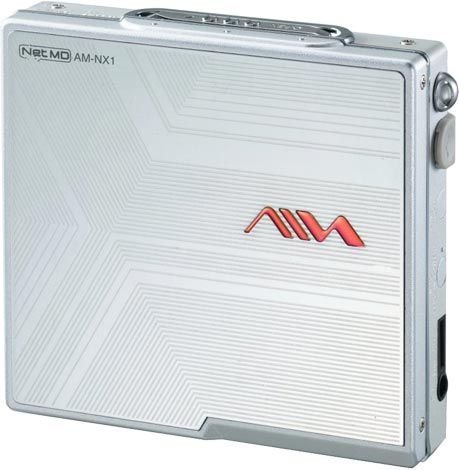Elektronik und Foto: Aiwa AM-NX1 tragbarer MiniDisc-Rekorder silber
