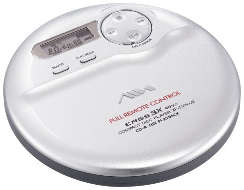 Elektronik und Foto: Aiwa XP-EV600B Slim-Line tragbarer CD-Player silber