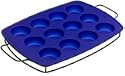 Kitchenaid Wire Sled With 12 Cup Muffin Pan, Silicone, Blue