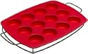 KitchenAid 12-Cup Muffin Pan with Wire Sled, Red