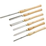 Woodstock International H1064 6-Piece Deluxe HSS Lathe Chisel Set