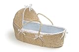 Blue Waffle Moses Basket