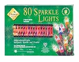 Christmas Decorated Silver tree White Premier 80 Multi Coloured Sparkle Lights