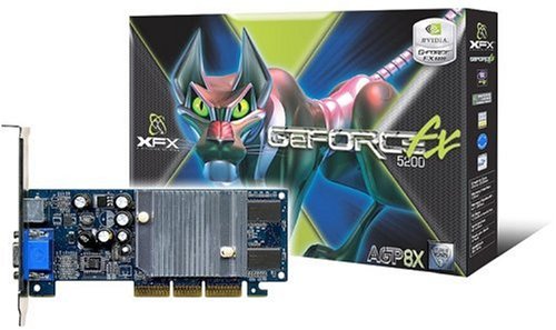 Computerzubeh&ouml;r: XFX NVidia GeForce FX5200 128MB DDR 8x AGP Grafikkarte (Retail)