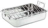 Cuisinart Chefs Classic Stainless-Steel 16-Inch Rectangular Roaster With Rack