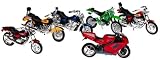 Fast Lane 1:18 Motorcycle 6-Pk:Yamaha YZF-R1, BMW R1200C, Yamaha Rd. Star Warrior, Kawasaki KDX 250, BMW R100RT, Cruiser