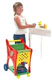 Just Like Home - Shopping Cart and Basket with 35+ Pieces of Play Food