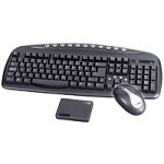 TV Ger&auml;te: techsolo Wireless Multimedia Keyboard Tastatur schnurlos 105 Tasten MS W95 D +Wireless Optical, 15T Schwarz