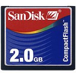 Festplatten: SanDisk Compact Flash (CF) Speicherkarte 2 GB (Retailverpackung)