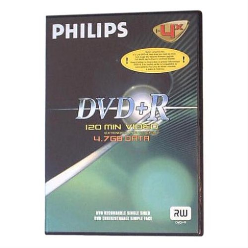 Projektoren: Philips DVD+R 10er Videobox, 4x Speed DVD-Rohlinge