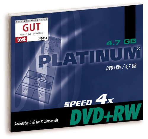 Kamerazubeh&ouml;r: Bestmedia Platinum DVD+RW 25Pk. DVD+RW Rohling 4700MB JewelCase