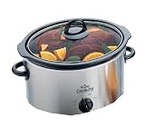 Rival 37401BC-IUK Stainless Steel 3.5 Litre Crock Pot Slow Cooker