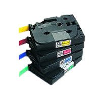 Kamerazubeh&ouml;r: Brother TZ-SE4 Sicherheitsband Schriftband 18mm wei�/schwarz P-touch 200/300/1750/1850/2400E/9200