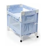 Arm's Reach Blue Gingham Mini Co-Sleeper