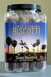 Santa Barbara Biscotti Toasted Macadamia with Dark Chocolate Biscotti CoffeeHouse Canister 28 ounce / 28 count