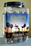 Santa Barbara Biscotti Chocolate Hazelnut with Dark Chocolate Biscotti CoffeeHouse Canister 30 ounce / 30 count